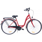 Mestský bicykel 28 Fuzlu City S-1 bordová